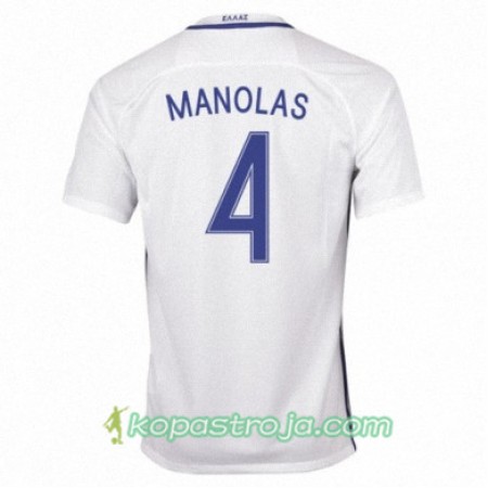 Billiga Fotbollströjor Grekland KOSTAS MANOLAS Hemma tröja 2016/17 Kortärmad