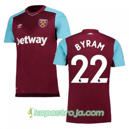 Billiga Fotbollströjor West Ham United BYRAM Hemma tröja 2017/18 Kortärmad
