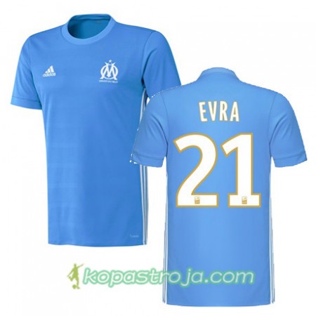 Billiga Fotbollströjor Olympique de Marseille Patrice Evra 21 Borta tröja 2017/18 Kortärmad