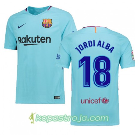 Billiga Fotbollströjor FC Barcelona JORDI ALBA 18 Borta tröja 2017/18 Kortärmad