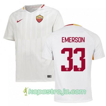 Billiga Fotbollströjor AS Roma EMERSON 33 Borta tröja 2017/18 Kortärmad
