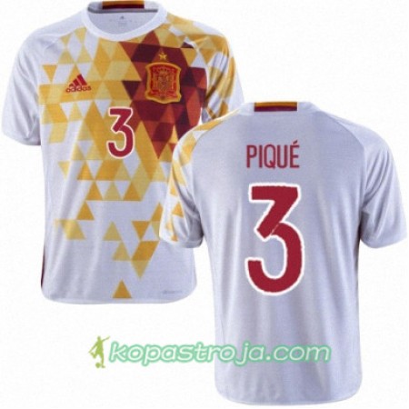 Billiga Fotbollströjor Spanien GERARD PIQUE Borta tröja Euro 2016