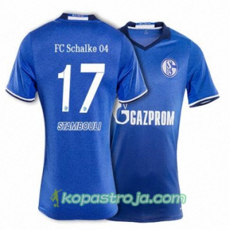 Billiga Fotbollströjor FC Schalke 04 STAMBOULI 17 Hemma tröja 2017/18 Kortärmad