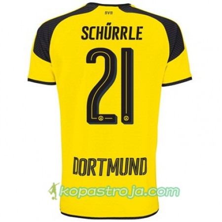 Billiga Fotbollströjor Borussia Dortmund SCHURRLE 21 Tredje tröja 2017/18 Kortärmad