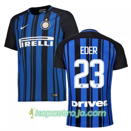 Billiga Fotbollströjor Inter EDER 23 Hemma tröja 2017/18 Kortärmad