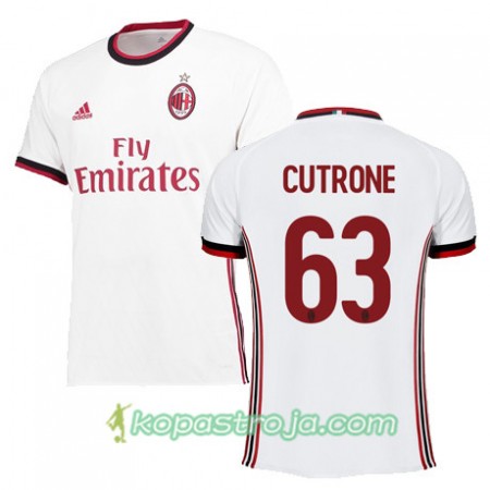 Billiga Fotbollströjor AC Milan CUTRONE 63 Borta tröja 2017/18 Kortärmad
