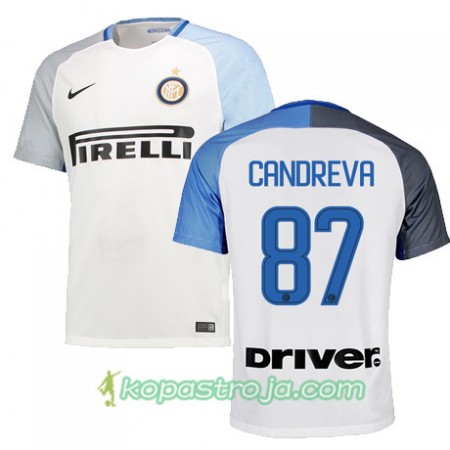 Billiga Fotbollströjor Inter CANDREVA 87 Borta tröja 2017/18 Kortärmad
