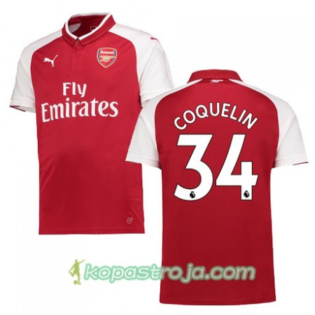 Billiga Fotbollströjor Arsenal COQUELIN 34 Hemma tröja 2017/18 Kortärmad
