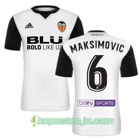 Billiga Fotbollströjor Valencia CF MAKSIMOVIC Hemma tröja 2017/18 Kortärmad
