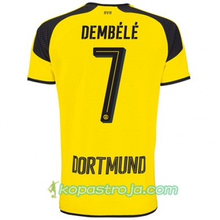 Billiga Fotbollströjor Borussia Dortmund DEMBELE 7 Tredje tröja 2017/18 Kortärmad