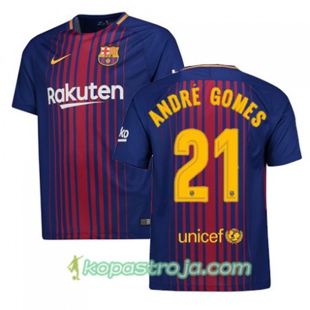 Billiga Fotbollströjor FC Barcelona Andre Gomes 21 Hemma tröja 2017/18 Kortärmad