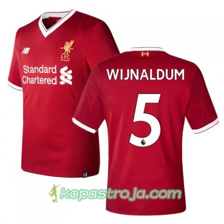 Billiga Fotbollströjor Liverpool WIJNALDUM 5 Hemma tröja 2017/18 Kortärmad