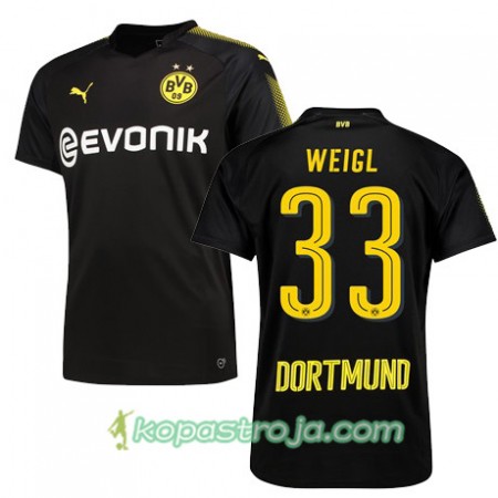 Billiga Fotbollströjor Borussia Dortmund WEIGL 33 Borta tröja 2017/18 Kortärmad