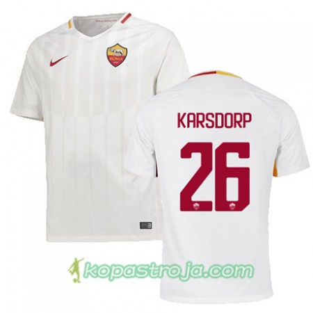 Billiga Fotbollströjor AS Roma KARSDORP 26 Borta tröja 2017/18 Kortärmad