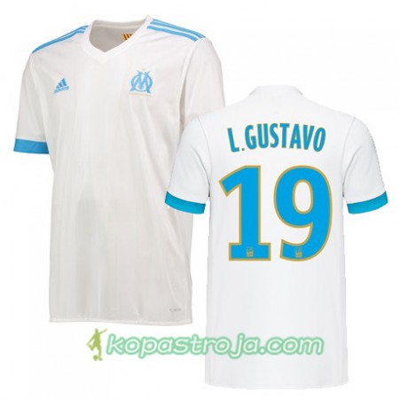 Billiga Fotbollströjor Olympique de Marseille LUIZ GUSTAVO 19 Hemma tröja 2017/18 Kortärmad