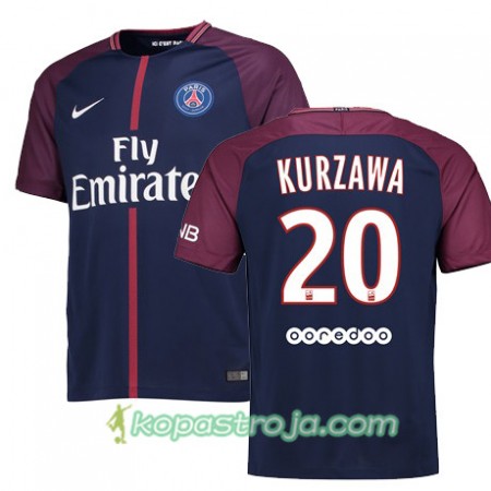 Billiga Fotbollströjor Paris SG LAYVIN KURZAWA 20 Hemma tröja 2017/18 Kortärmad