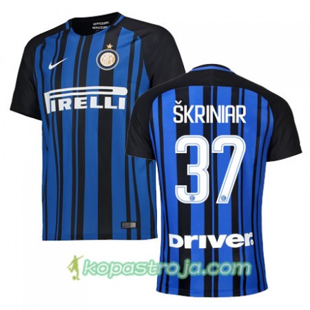 Billiga Fotbollströjor Inter SKRINIAR 37 Hemma tröja 2017/18 Kortärmad