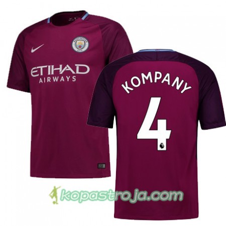 Billiga Fotbollströjor Manchester City KOMPANY 4 Borta tröja 2017/18 Kortärmad