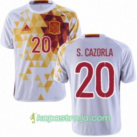 Billiga Fotbollströjor Spanien SANTI CAZORLA Borta tröja Euro 2016
