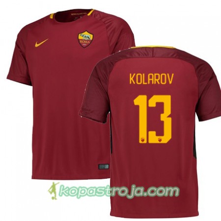 Billiga Fotbollströjor AS Roma KOLAROV 13 Hemma tröja 2017/18 Kortärmad