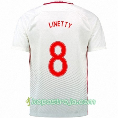 Billiga Fotbollströjor Polen KAROL LINETTY Hemma tröja Euro 2016