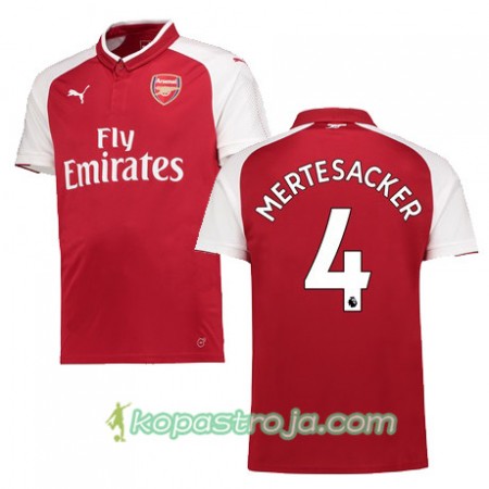 Billiga Fotbollströjor Arsenal MERTESACKER 4 Hemma tröja 2017/18 Kortärmad