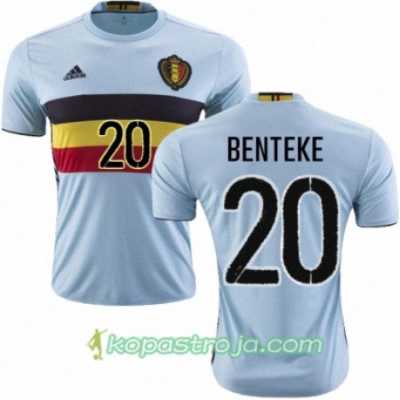 Billiga Fotbollströjor Belgien CHRISTIAN BENTEKE Borta tröja Euro 2016