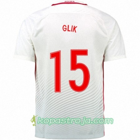 Billiga Fotbollströjor Polen KAMIL GLIK Hemma tröja Euro 2016