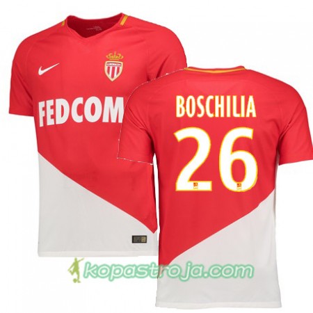 Billiga Fotbollströjor AS Monaco GABRIEL BOSCHILIA 26 Hemma tröja 2017/18 Kortärmad