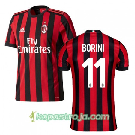 Billiga Fotbollströjor AC Milan BORINI 11 Hemma tröja 2017/18 Kortärmad