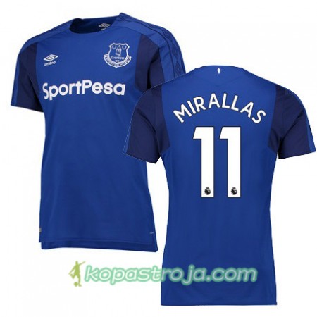 Billiga Fotbollströjor Everton MIRALLAS Hemma tröja 2017/18 Kortärmad