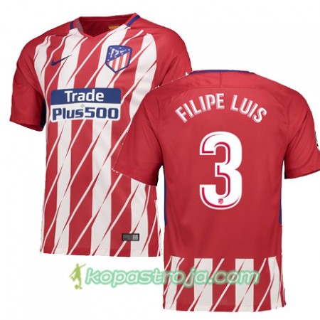 Billiga Fotbollströjor Atlético Madrid FILIPE LUIS 3 Hemma tröja 2017/18 Kortärmad