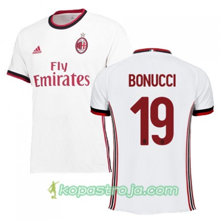 Billiga Fotbollströjor AC Milan BONUCCI 19 Borta tröja 2017/18 Kortärmad
