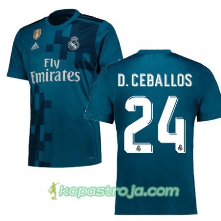 Billiga Fotbollströjor Real Madrid DANI CEBALLOS 24 Tredje tröja 2017/18 Kortärmad