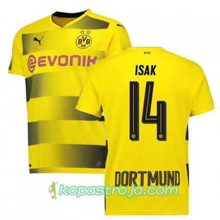 Billiga Fotbollströjor Borussia Dortmund Isak 14 Hemma tröja 2017/18 Kortärmad