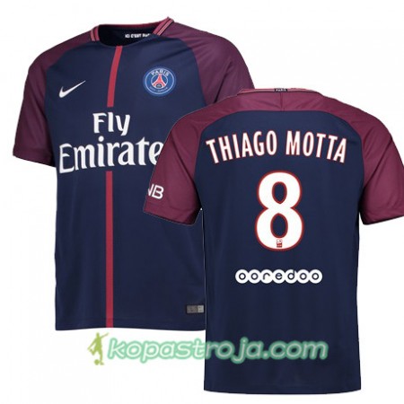 Billiga Fotbollströjor Paris SG THIAGO MOTTA 8 Hemma tröja 2017/18 Kortärmad