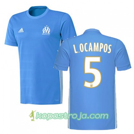 Billiga Fotbollströjor Olympique de Marseille LUCAS OCAMPOS 5 Borta tröja 2017/18 Kortärmad