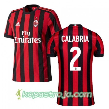 Billiga Fotbollströjor AC Milan CALABRIA 2 Hemma tröja 2017/18 Kortärmad