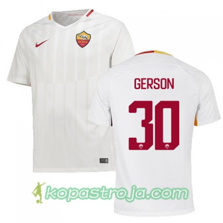 Billiga Fotbollströjor AS Roma GERSON 30 Borta tröja 2017/18 Kortärmad
