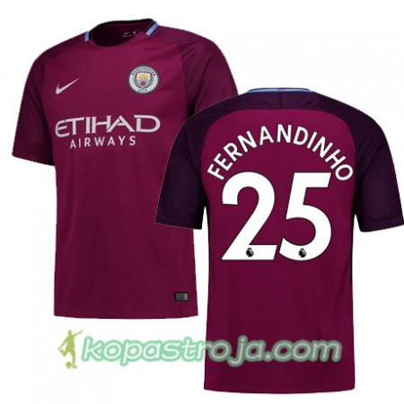 Billiga Fotbollströjor Manchester City FERNANDINHO 25 Borta tröja 2017/18 Kortärmad