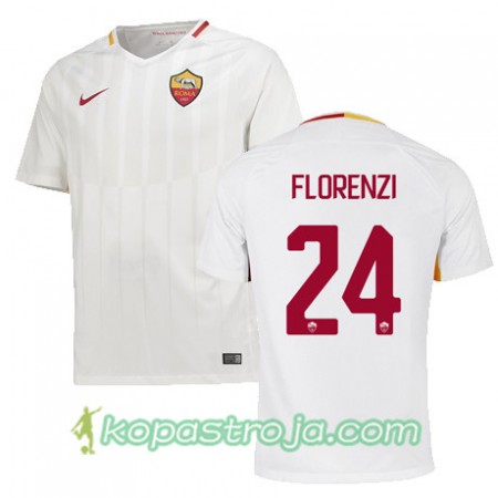 Billiga Fotbollströjor AS Roma FLORENZI 24 Borta tröja 2017/18 Kortärmad