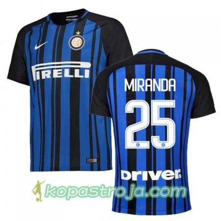 Billiga Fotbollströjor Inter MIRANDA 25 Hemma tröja 2017/18 Kortärmad
