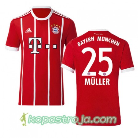 Billiga Fotbollströjor FC Bayern München MULLER 25 Hemma tröja 2017/18 Kortärmad