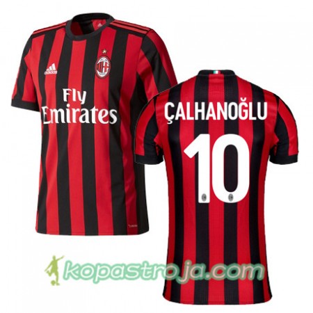 Billiga Fotbollströjor AC Milan CALHANOGLU 10 Hemma tröja 2017/18 Kortärmad