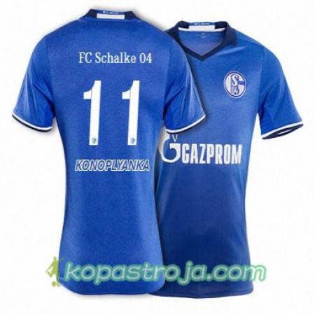 Billiga Fotbollströjor FC Schalke 04 KONOPLYANKA 11 Hemma tröja 2017/18 Kortärmad