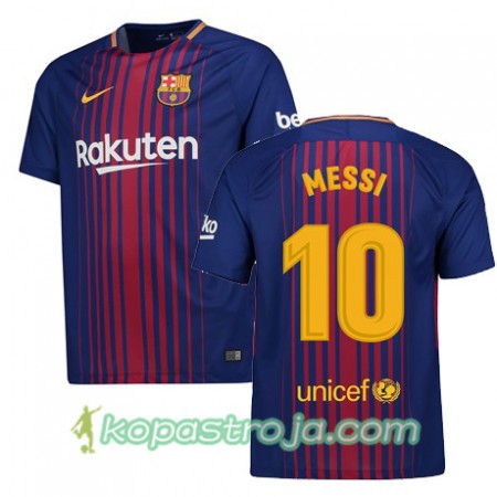 Billiga Fotbollströjor FC Barcelona MESSI Hemma tröja 2017/18 Kortärmad