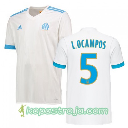 Billiga Fotbollströjor Olympique de Marseille LUCAS OCAMPOS 5 Hemma tröja 2017/18 Kortärmad