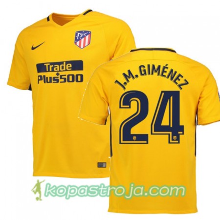 Billiga Fotbollströjor Atlético Madrid JOSE GIMENEZ 24 Borta tröja 2017/18 Kortärmad