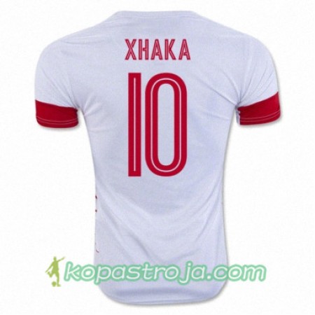 Billiga Fotbollströjor Schweiz GRANIT XHAKA Borta tröja Euro 2016