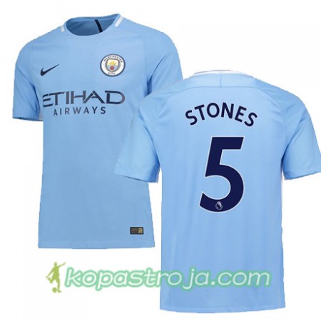 Billiga Fotbollströjor Manchester City STONES 5 Hemma tröja 2017/18 Kortärmad